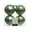 kerstbal plc d10cm s.groen 4st