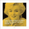 Kunstdruk Marilyn Monroe iQuote Mans World 40x40cm