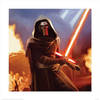 Kunstdruk Star Wars Episode VII Kylo Ren Fire 40x40cm