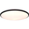 LED Plafondlamp - Plafondverlichting - Trion Lombis - 34W - Warm Wit 3000K - Dimbaar - Rond - Mat Zwart - Kunststof