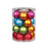 Kerstballen - 40x stuks - gekleurd - 6 cm - glas - Kerstbal