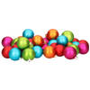 Glazen kerstballen 40x stuks gekleurd mix 6 cm - Kerstbal