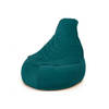 Corduroy zitzak stoel van Drop & Sit - Emerald green