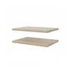 Base wandkast 2 losse legplanken 37x26,5, eiken decor.