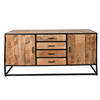 Clayre & Eef Dressoir 160x45x75 cm Bruin Hout Ladekast Bruin Ladekast