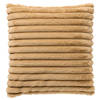 Dutch Decor - HAZEL - Sierkussen 50x50 cm - effen kleur - strepen - heerlijk zacht - Semolina - beige