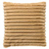 Dutch Decor - HAZEL - Kussenhoes 50x50 cm - effen kleur - strepen - heerlijk zacht - Semolina - beige