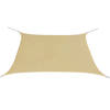 vidaXL Zonnescherm vierkant 2x2 m oxford stof beige