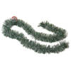 Kerstslingers - groen met sneeuw - folie - 180 x 7 cm - kerstboom versiering/guirlandes - Kerstslingers