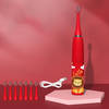 CoolHome Sonic Leeuwtje - Elektrische Tandenborstel geschikt voor Peuters en Kinderen - Kindertandenborstel - Rood
