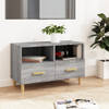 The Living Store Klassiek TV-meubel - grijs sonoma eiken - 80 x 36 x 50 cm - stevig en vochtbestendig