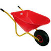 Talen Tools - Kinderkruiwagen met luchtband – Hoogwaardige kwaliteit -Kinderspeelgoed - Metaal/Kunststof - Rood/Geel