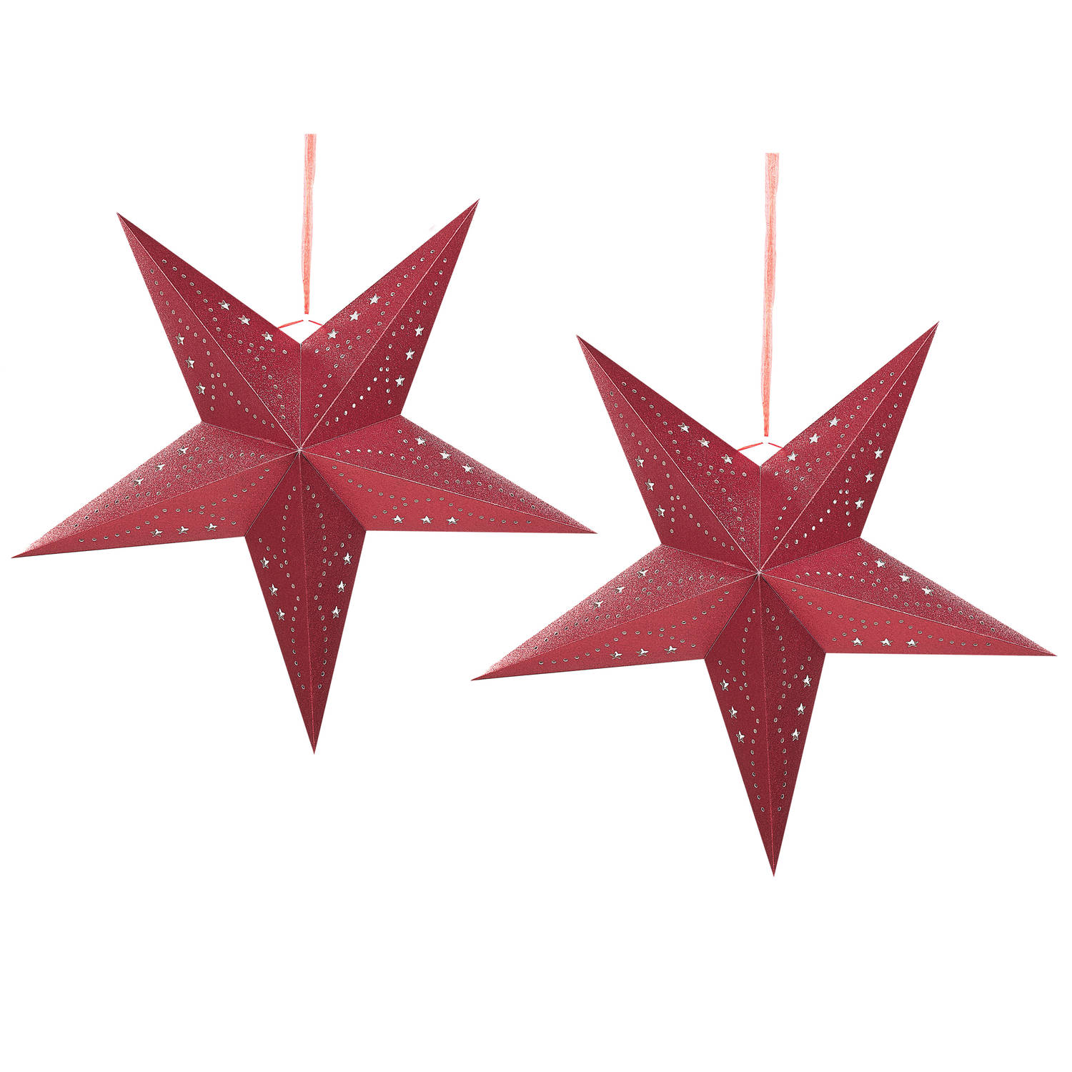 Beliani Motti Decoratief Accessoire-rood-papier