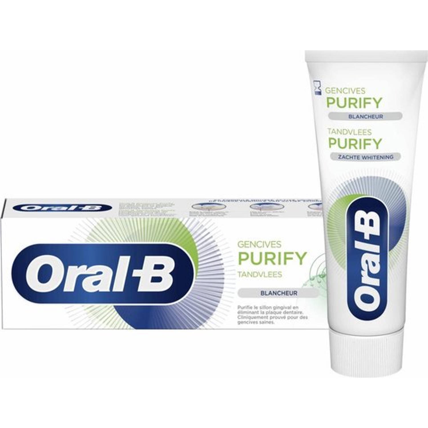 12x Oral-B Tandpasta Gum Purify Zachte Whitening 75 ml