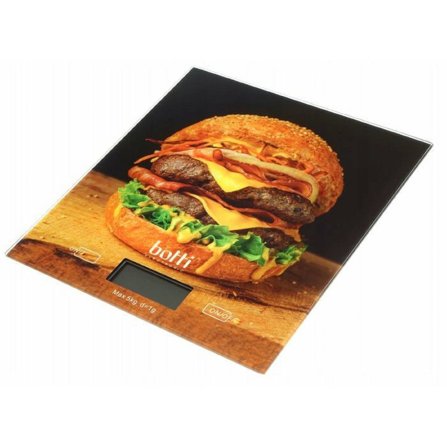 Botti Electronics Burger Precisie Keuken Weegschaal Met Tarra Functie 1 Gr Tot 5 Kg