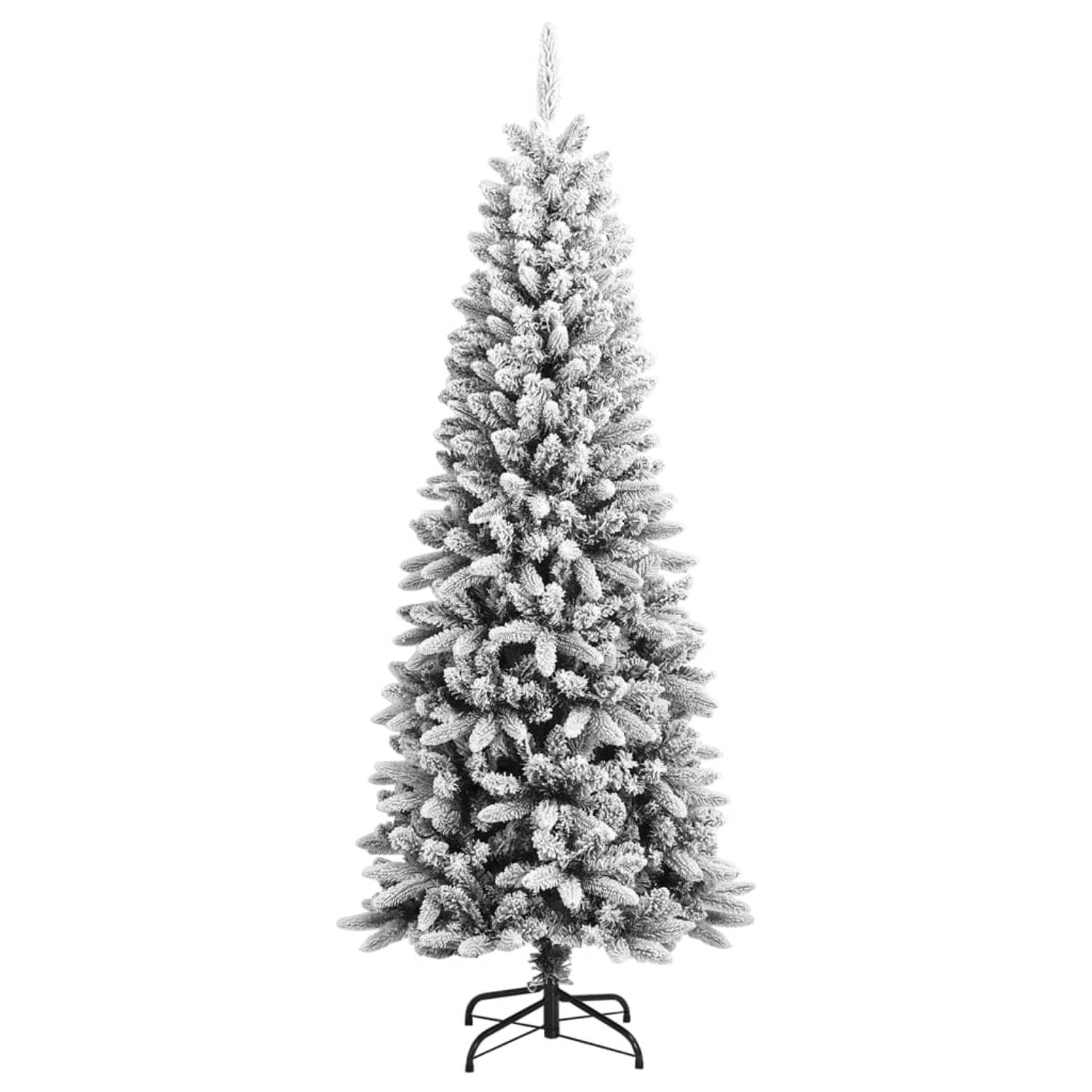 The Living Store Kunstkerstboom met sneeuw 180 cm PVC en PE - Decoratieve kerstboom