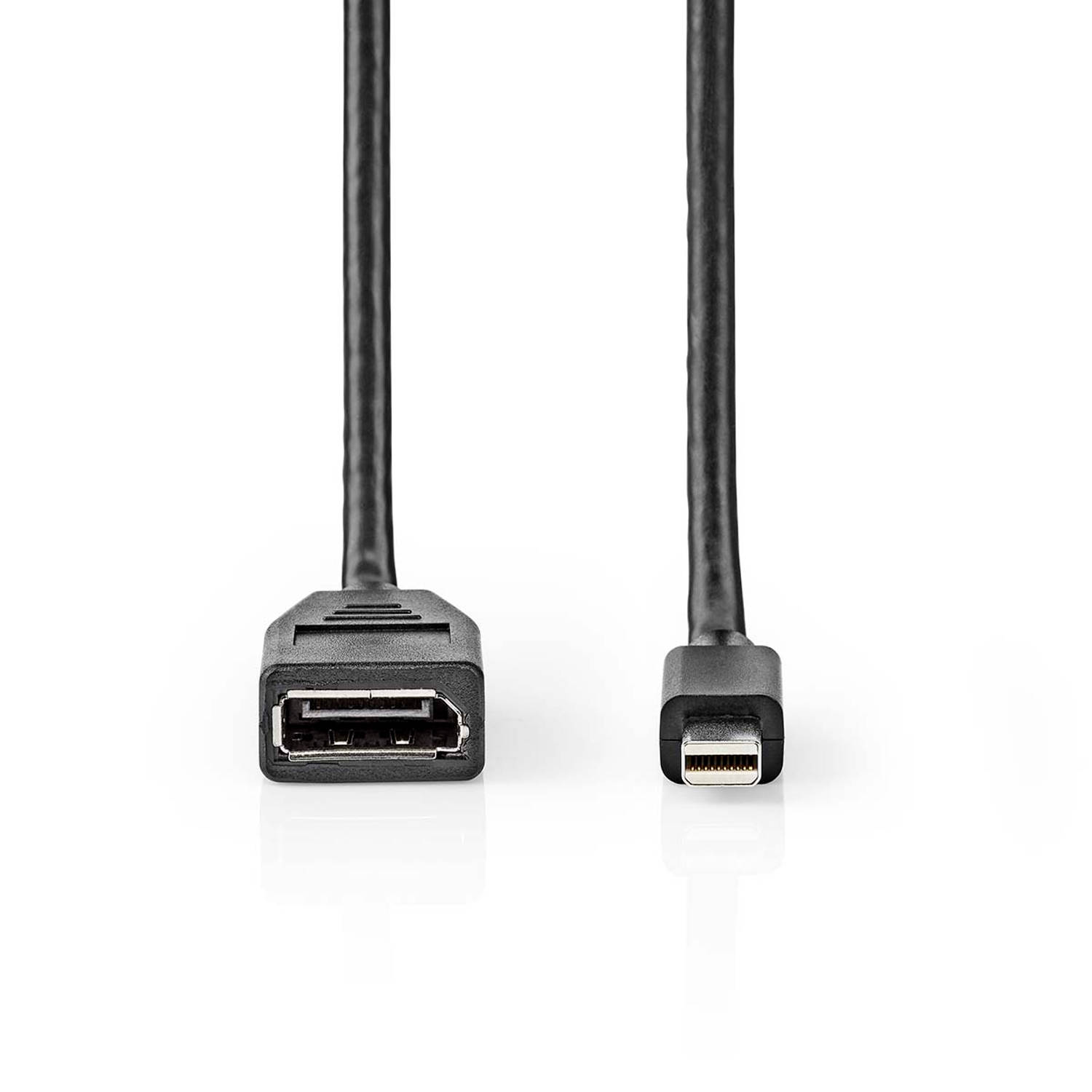 Mini-DisplayPort DisplayPort-Kabel | Mini-DisplayPort Male DisplayPort Female | 0,2 m | Zwart