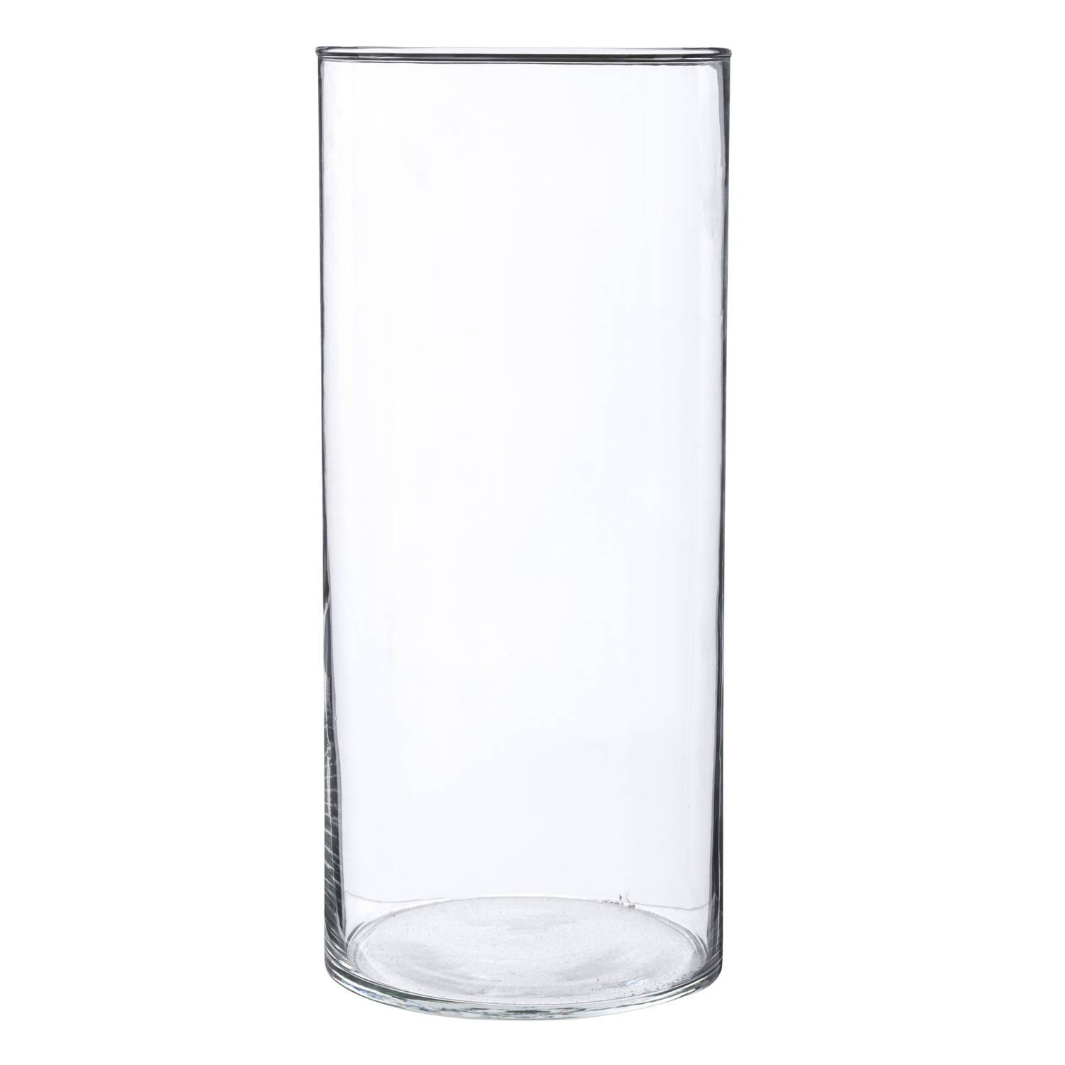 Atmosphera - Bloemenvaas cilinder vorm van transparant glas 30 x 13 cm