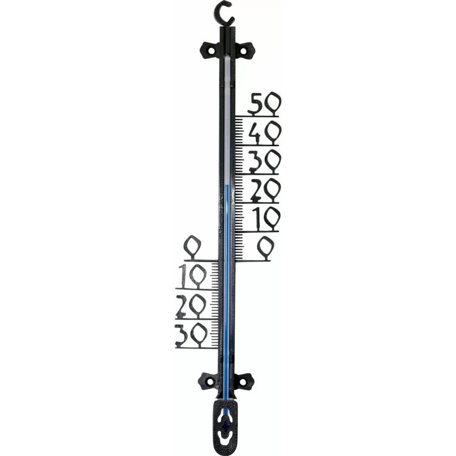 Buitenthermometer - Kunststof - 26 Cm - Zwart - Buitenthermometers