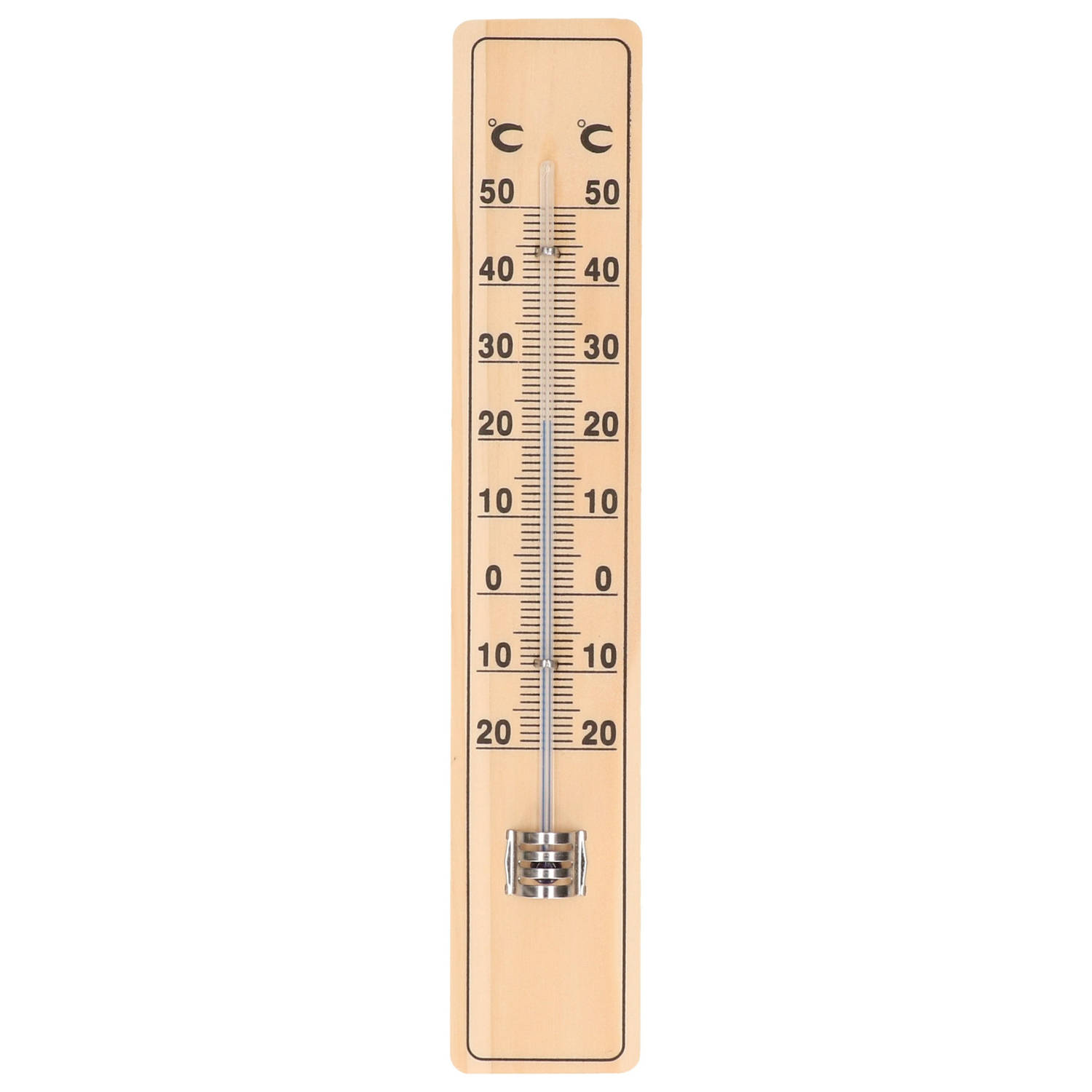 Thermometer Buiten Beukenhout 20 Cm Buitenthermometers