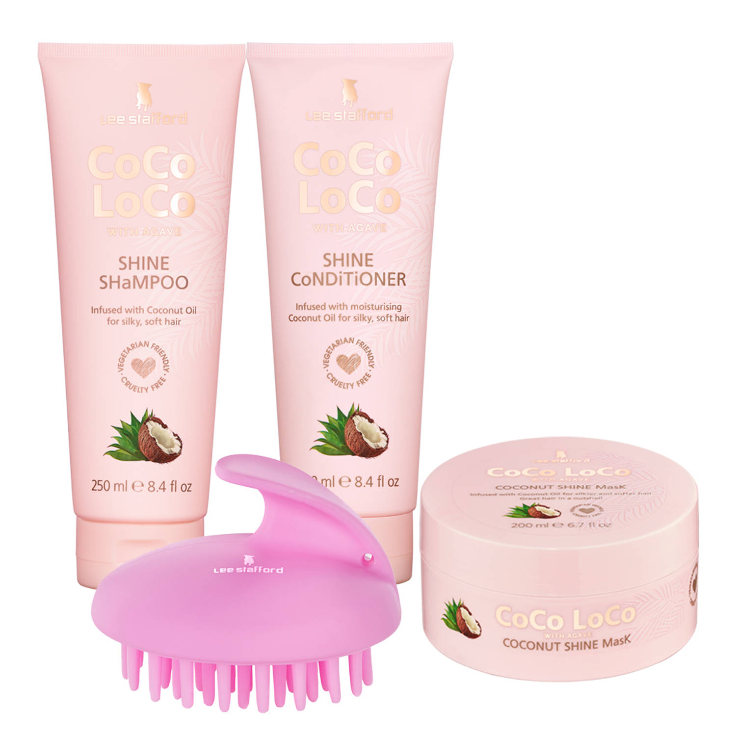 Lee Stafford CoCo LoCo & Agave Giftset with Free Brush
