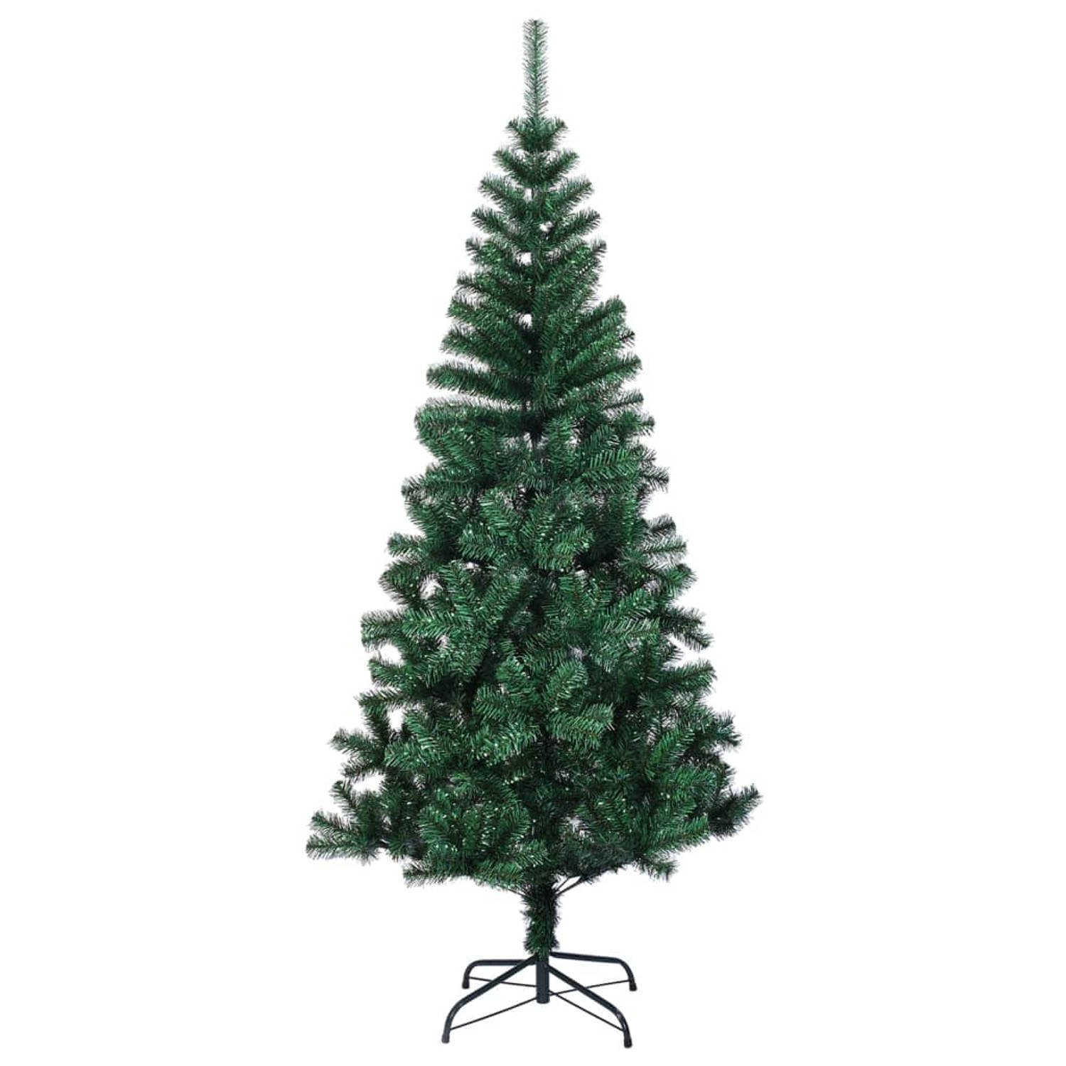 The Living Store Kunstkerstboom met iriserende uiteinden 240 cm PVC groen - Decoratieve kerstboom