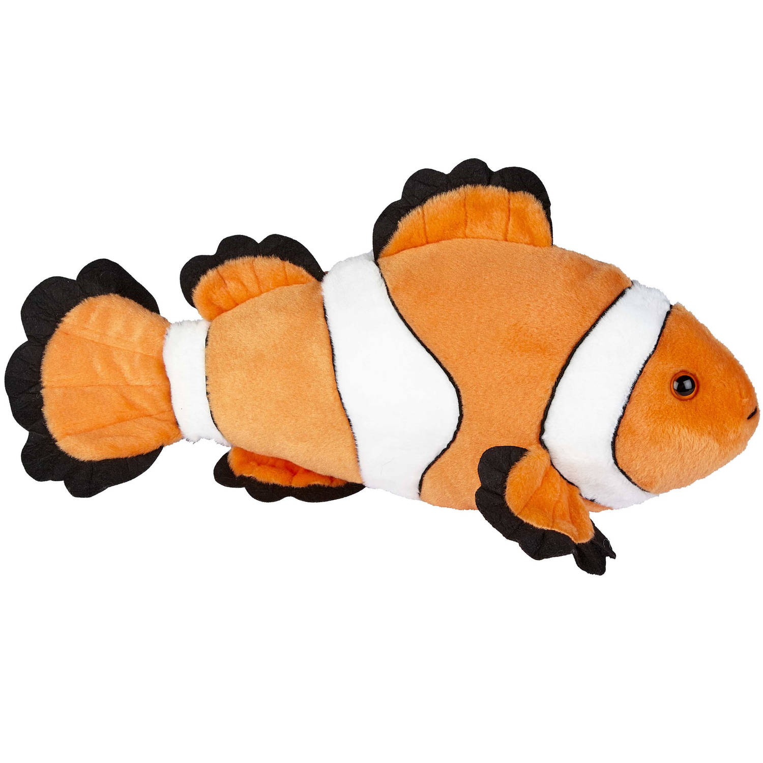 Pluche kleine knuffel zeedieren Clownsvis Nemo van 40 cm - Speelgoed vissen/beesten uit de soft serie - Leuk als cadeau