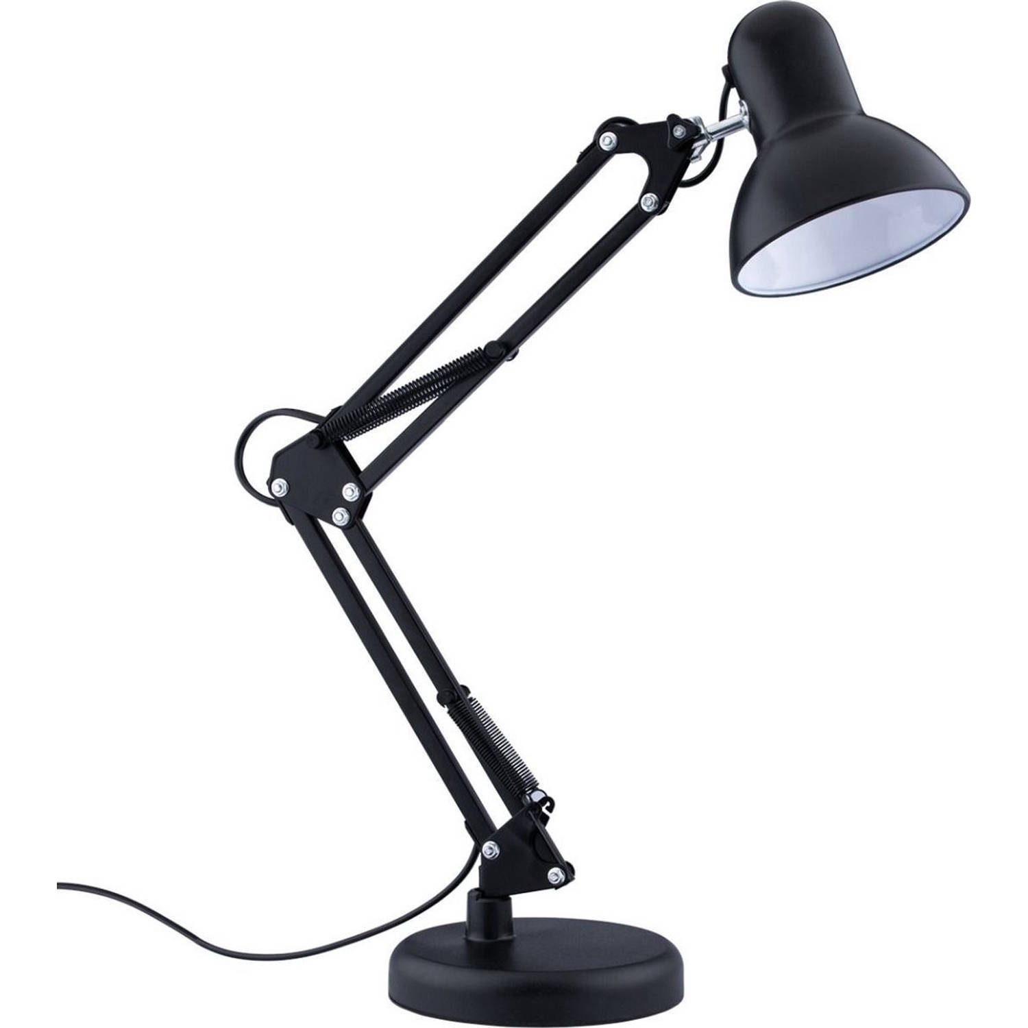 Klassieke Bureaulamp Retro Verstelbaar 40w Zwart