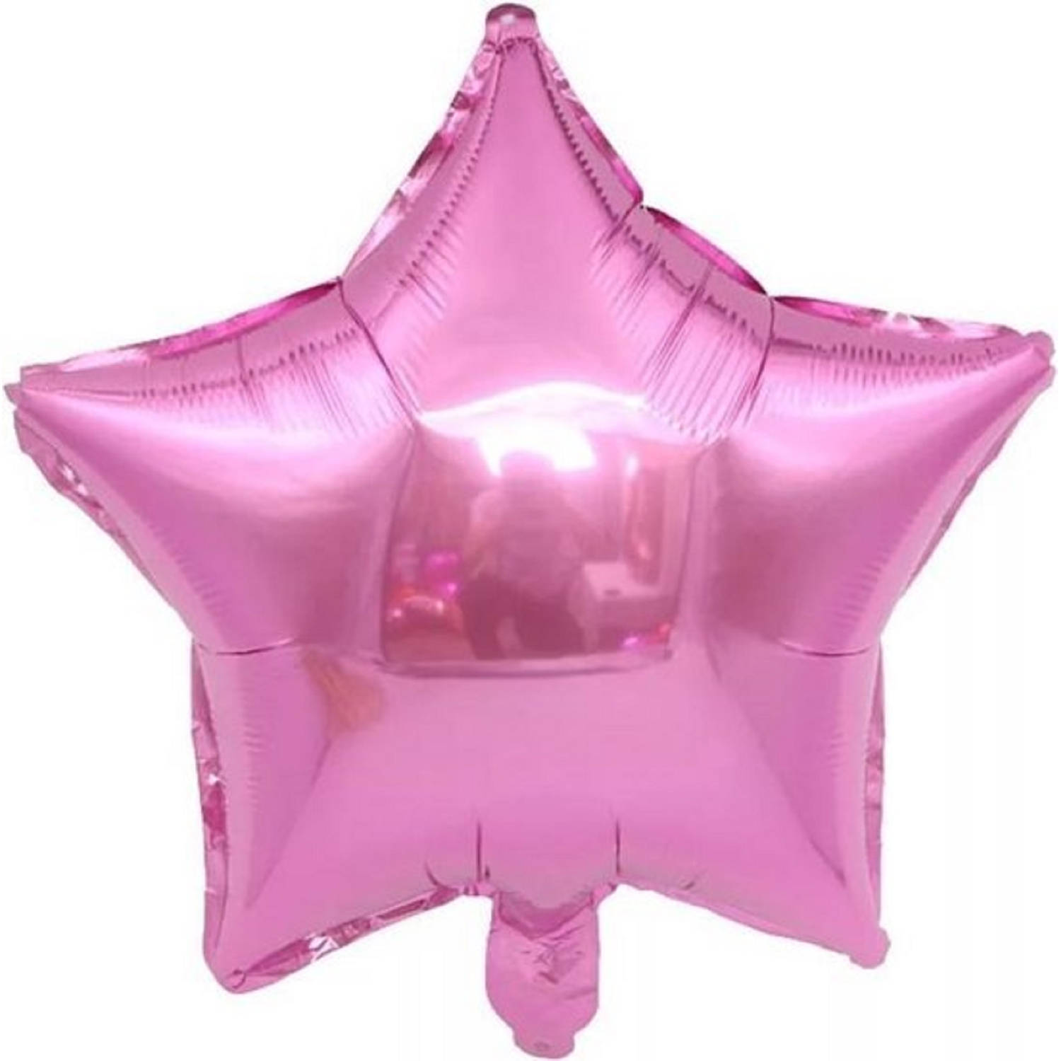 Folieballon ster roze 18 inch 45 cm DM-products