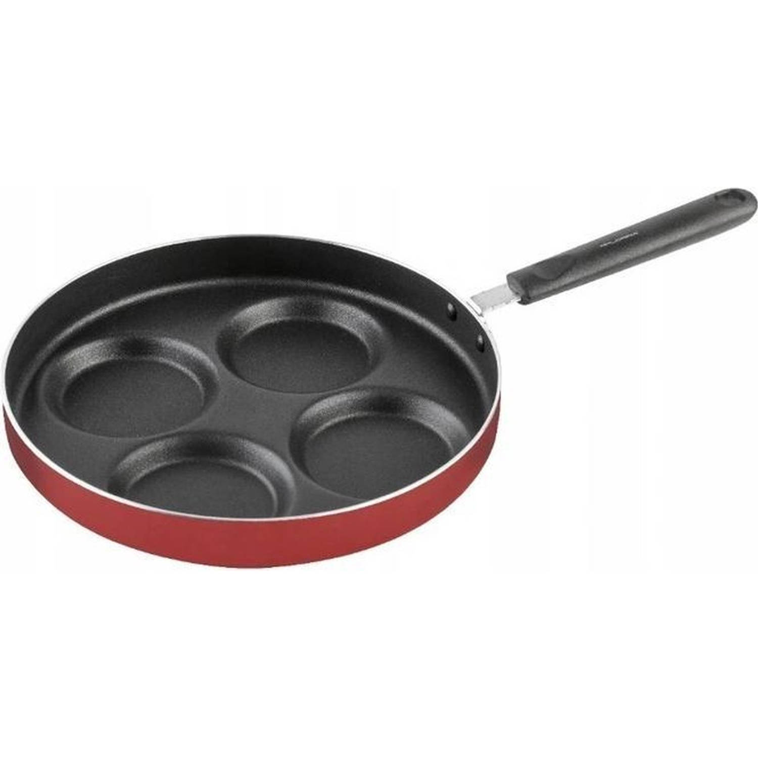 Florina Jagoda Koekenpan Voor Eieren Of Mini Pancakes 26 Cm - Aluminium - Rood