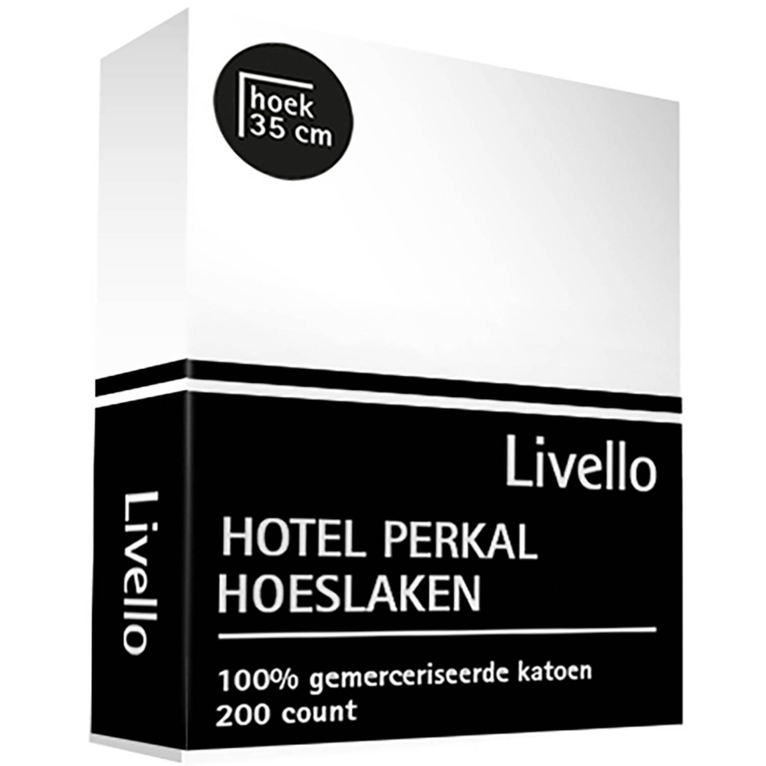 Livello Hoeslaken Hotel Perkal Wit - 80 x 210