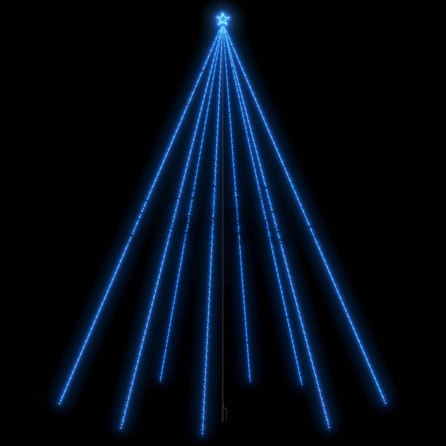 vidaXL Kerstboomverlichting 1300 LED's binnen-buiten 8 m blauw