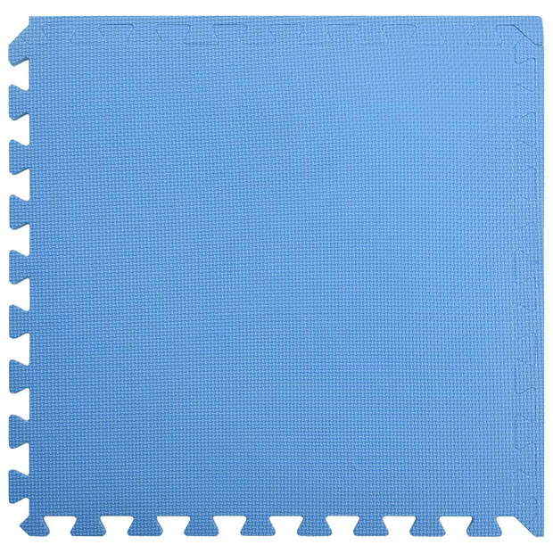 The Living Store Puzzelsportmat - Blauw EVA-schuim - 60 x 60 x 1 cm - 2.16 ?