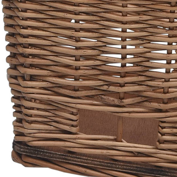 vidaXL Fietsmand voor bagagedrager 55x31x36 cm natuurlijk wilgen