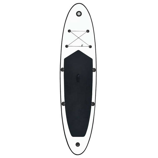 vidaXL Stand Up Paddleboardset opblaasbaar zwart en wit