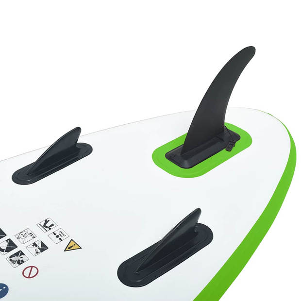 vidaXL Stand Up Paddleboardset opblaasbaar groen en wit