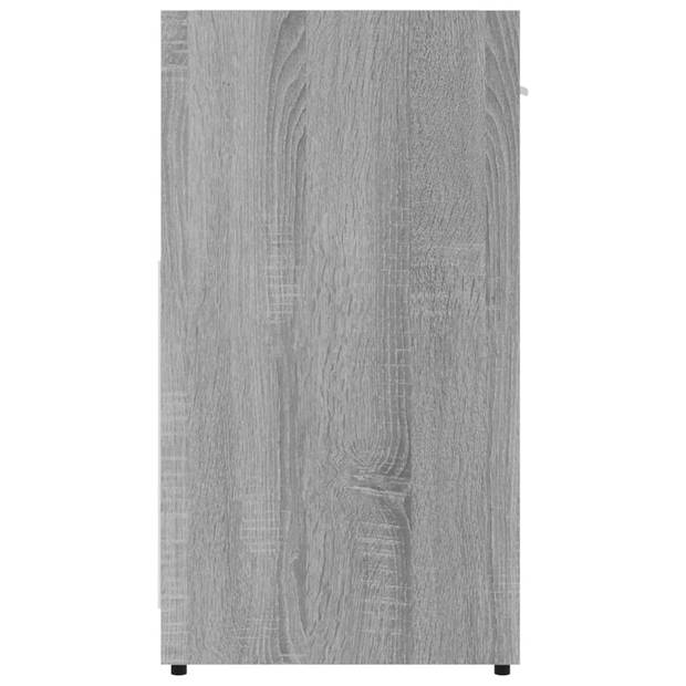 vidaXL Badkamerkast 60x33x60 cm bewerkt hout grijs sonoma eikenkleurig