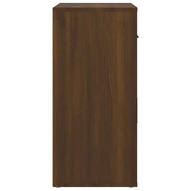 vidaXL Dressoir 80x33x70 cm bewerkt hout bruin eikenkleur