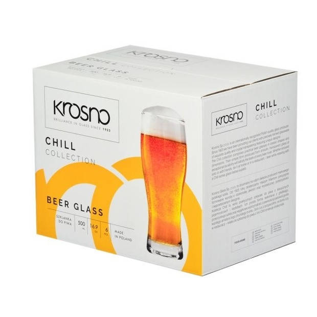Krosno Chill Bierglazen - 500 ml - 12 stuks