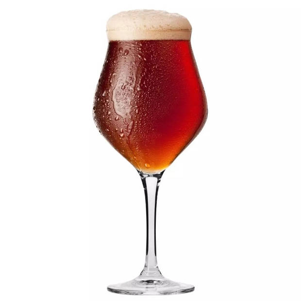 Krosno Bierglazen - Speciaal bier - Bierglas Op Voet - Wijnglas - Degustatie glas - 420 ml - 4 stuks