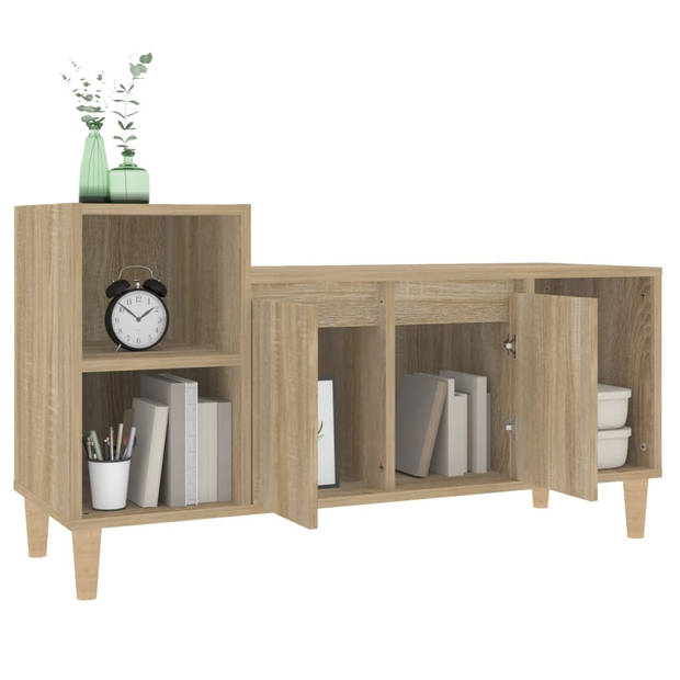 vidaXL Tv-meubel 100x35x55 cm bewerkt hout sonoma eikenkleurig