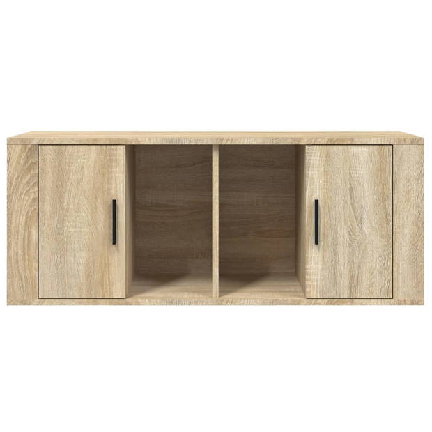 vidaXL Tv-meubel 100x35x40 cm bewerkt hout sonoma eikenkleurig