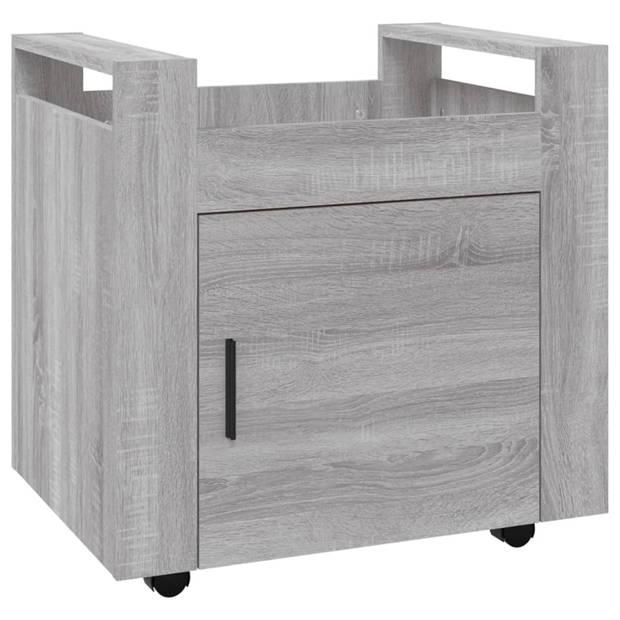 vidaXL Bureaukastje 60x45x60 cm bewerkt hout grijs sonoma eikenkleurig