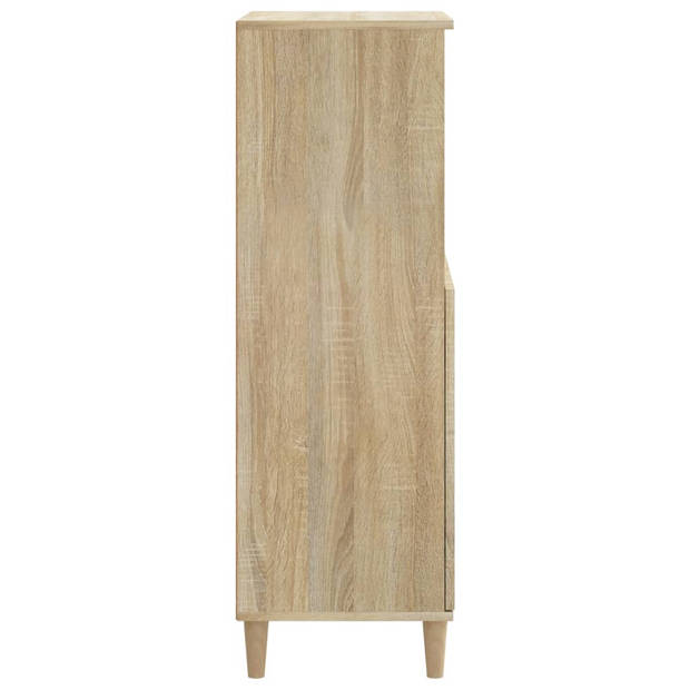 vidaXL Hoge kast 60x36x110 cm bewerkt hout sonoma eikenkleurig