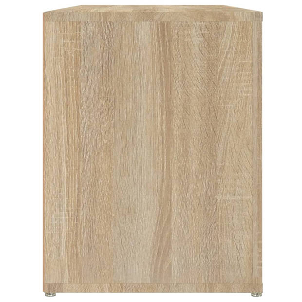 vidaXL Schoenenrek 100x35x45 cm bewerkt hout sonoma eikenkleurig