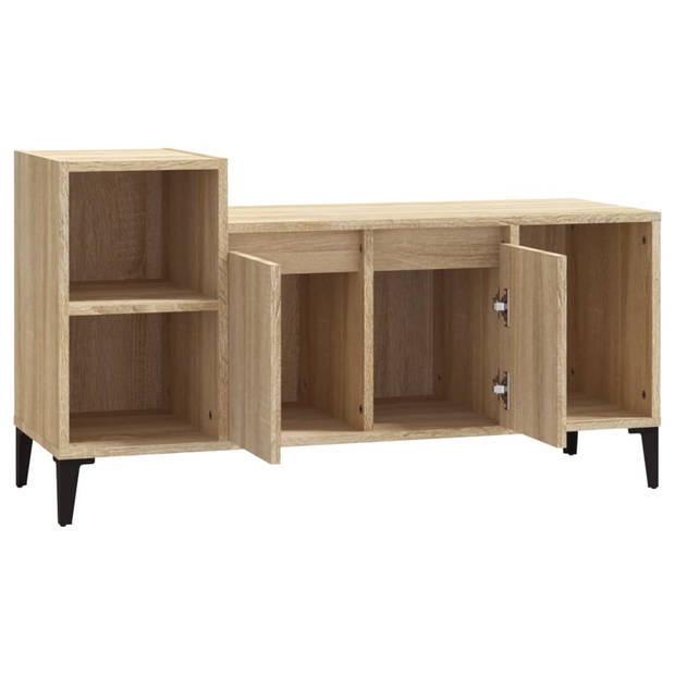 vidaXL Tv-meubel 100x35x55 cm bewerkt hout sonoma eikenkleurig