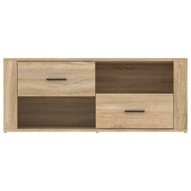 vidaXL Tv-meubel 100x35x40 cm bewerkt hout sonoma eikenkleurig