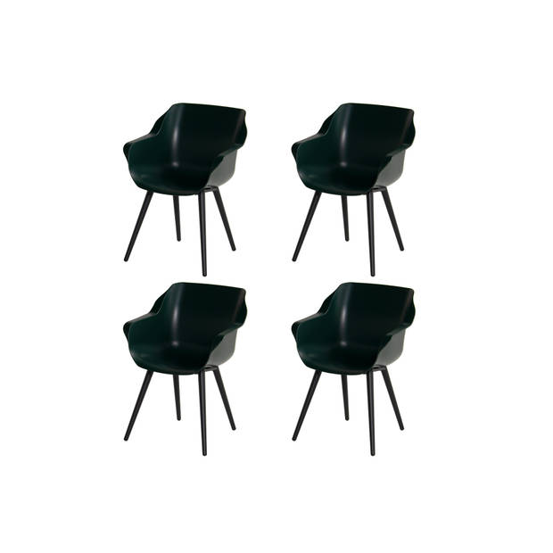 Hartman Sophie Studio dining armstoel - Night green - Set van 4