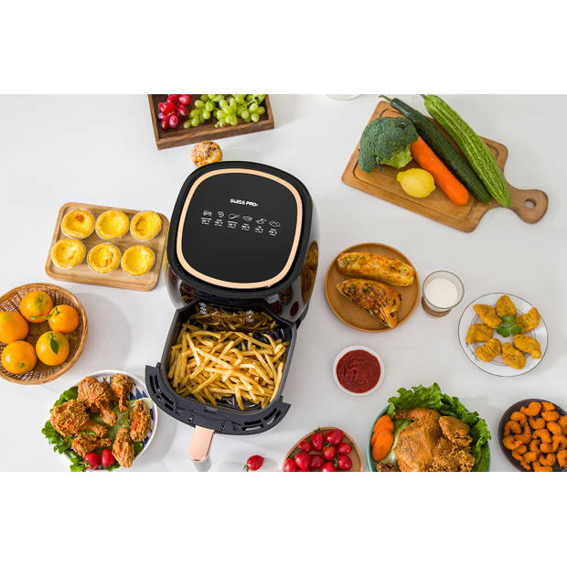 Swiss Pro+ Digitale Airfryer Zwart 7L - 7 Liter