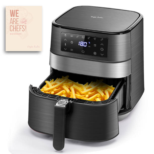 Taylor Swoden Andrea 30A3L - Airfryer XXL - Heteluchtfriteuse - met kookboek - 1700W - 5.5L - Zwart